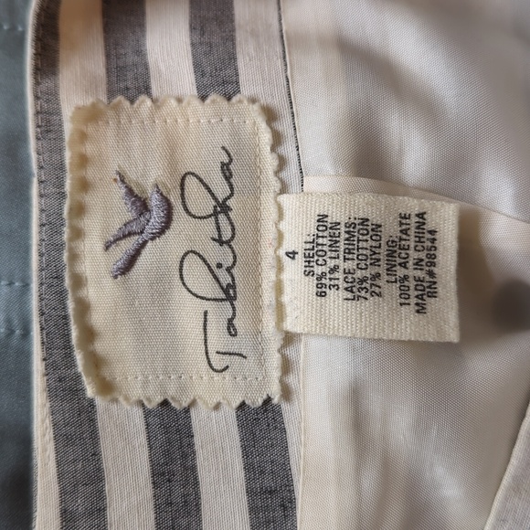 Anthropologie Tabitha size 4 gray and ivory skirt - Picture 6 of 6